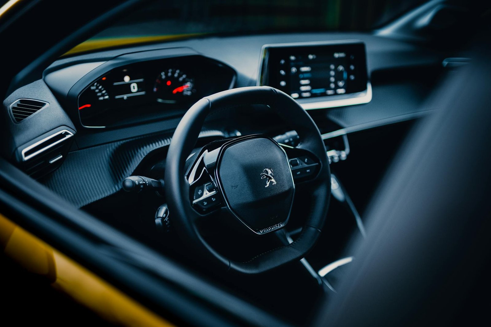 close up shot of a car dashboard